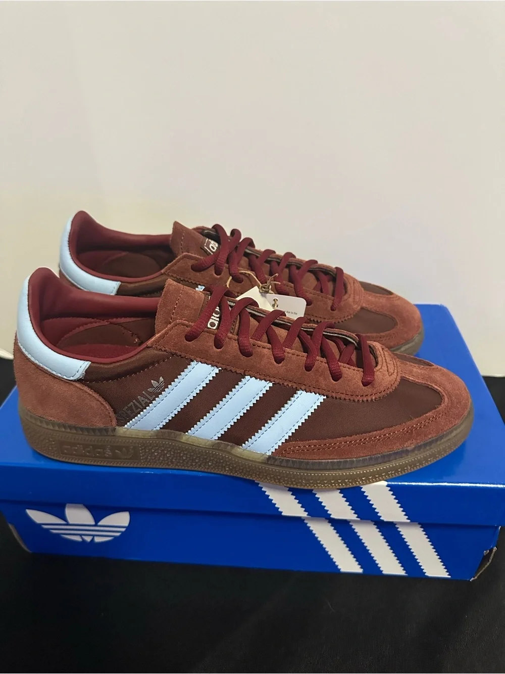 adidas Handball Spezial IH6596 Men’s 7 Women’s 8 Fox Brown Clear Sky – New